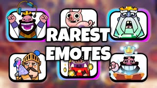 Top 5 RAREST Emotes in Clash Royale [upl. by Autumn]