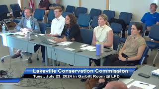 Lakeville Conservation Commission 72324 [upl. by Eirbua645]