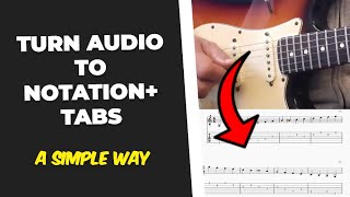 Convert Guitar Audio to TabNotation Easily With Free Software [upl. by Aihsiym]