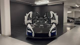 2019 McLaren Senna MSO Bespoke  Revs  Walkaround in 4k [upl. by Anelhtac]