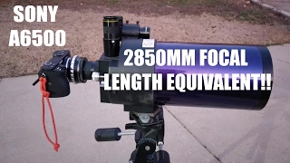 Sony A6500 TELESCOPE MOUNT [upl. by Burlie512]