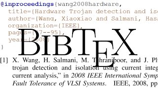 How to Generate References with LaTeX BibTeX [upl. by Ecaidnac]