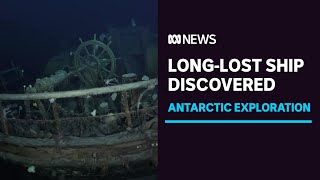 Ernest Shackletons ship Endurance found beneath Antarctic ice  ABC News [upl. by Eilrebma]