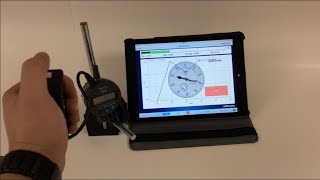 Single Recording of Mitutoyo Dial Indicator with WiMER and DialReadPad App [upl. by Reinold]