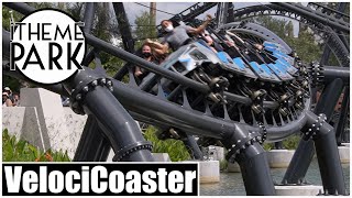 New Jurassic World VelociCoaster Roller Coaster Islands of Adventure Universal Orlando Resort [upl. by Corliss]