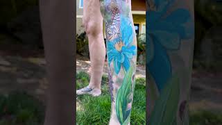 Leg Sleeve Tattoo Realism [upl. by Ecnaled]