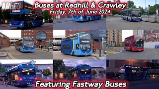 Buses at Redhill amp Crawley  Friday 7th of June 2024  ARLE3 [upl. by Nifares349]