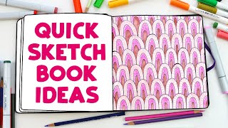 Easy Sketchbook Ideas that take Less than 30 Minutes [upl. by Eittik]