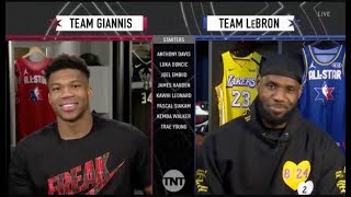 Team Giannis amp Team LeBron Draft  2020 NBA AllStar [upl. by Ivory]