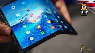 Royole FlexPai Hands On  First Foldable Phone on the Market [upl. by Vrablik569]