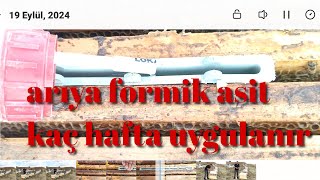 Varroa için Formik asit uygulaması detaylı anlatım ne fayda [upl. by Tanhya943]