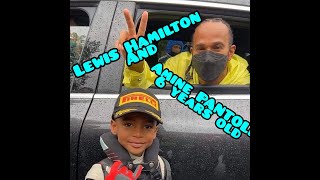 Lewis hamilton meet Amine PANTOLI 6 years old [upl. by Leodora]