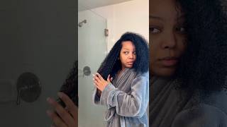 Day 1 of our 2 month hair growth challenge WASH DAY naturalhair hairgrowth naturalhairjourney [upl. by Yodlem]