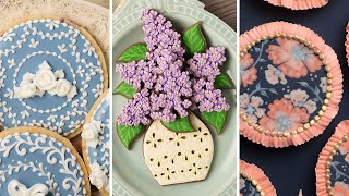 10 Beautiful Cookie Ideas  Royal Icing Cookie Decorating [upl. by Mihcaoj]