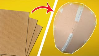 How To Make Basic Mask From Cardboard type 3  Free Templates  Amin DIY amp Crafts [upl. by Aldredge838]