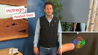 Hotrego Heated Vest zone and temperature controls heatedvest vest heated [upl. by Aiekal51]