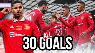 ALL OF RASHFORDS 30 GOALS 🔥  202223 [upl. by Lemrac]