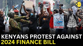 KENYA LIVE Young Kenyans rally in protest as lawmakers meet to vote on 2024 finance bill WION LIVE [upl. by Suzi595]