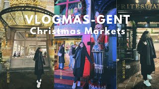 VLOGMAS  Gentte Christmas Marketleri Belçikada en iyi patates kızartması [upl. by Tihor]