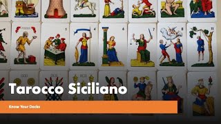 Tarocco Siciliano  Sicilian Tarot  Know Your Decks [upl. by Novyad]