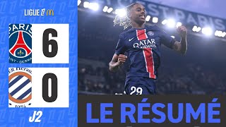 PSG  Montpellier  60  Le Résumé  Ligue 1 202425 [upl. by Seniag316]