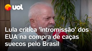 Lula critica intromissão dos EUA na compra de caças suecos pelo Brasil É descabido [upl. by Aivad]