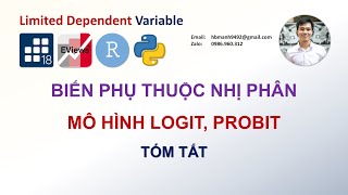 Logit amp Probit  Tóm tắt lý thuyết mô hình logit và probit [upl. by Horace21]