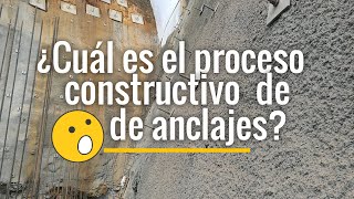 ¿Cuál es el proceso constructivo de anclajes pasivos ¿Cómo se estabilizan taludes con anclajes [upl. by Tychon]