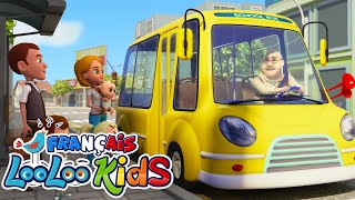 🚍Les roues de lautobus  Chansons à gestes pour bébé  Comptines Bébé  LooLoo Kids Français [upl. by Analihp766]