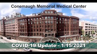 Conemaugh Memorial Medical Center Update 1 15 2021 [upl. by Perrins]