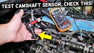 HOW TO TEST CAMSHAFT POSITION SENSOR WITH 4 WIRES [upl. by Jorie584]