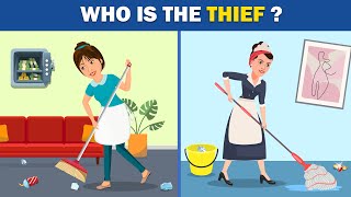 Riddles With Answers  Part 7   Who is the thief  English riddles with voice [upl. by Eivets]