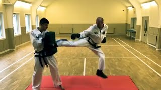 Spinning Back Kick Variations  Taekwondo Sparring [upl. by Ocsic]