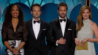 Suits Cast REUNITES at 2024 Golden Globes [upl. by Neenahs]