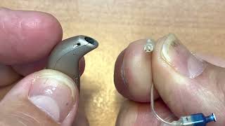 How to change Oticon Real More Hearing Aid Receivers Speaker Units and Retention Lines [upl. by Nnyleve]