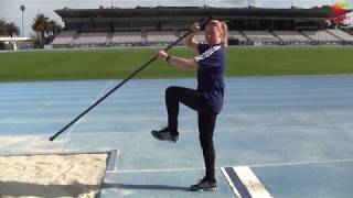 Pole Vault for Absolute Beginners with Bridgid Junot  Holding the Pole and Simple Drills [upl. by Gayleen]