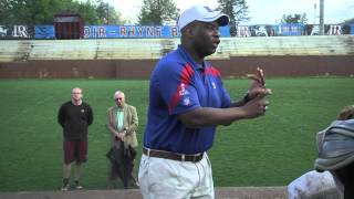 Perry Fewell Visits LenoirRhyne University [upl. by Ihcelek737]