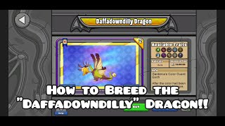 How to Breed the Daffadowndilly Dragon in DragonvaleBreeding GuideBreeding tips [upl. by Gaspar]