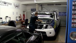 Nissan Navara V6 30 DCI Mod 2014  Chiptuning Einbau und Leistungsmessung [upl. by Marozas]