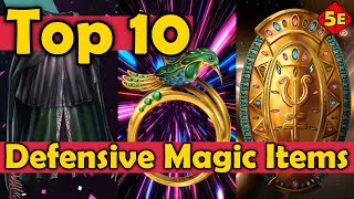 Top 10 Defensive Magic Items in DnD 5E [upl. by Brookhouse]