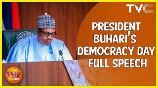 Watch President Buharis Democracy Day 2020 Full Speech [upl. by Korten]