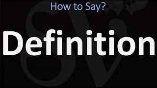 How to Pronounce Definition CORRECTLY [upl. by Zabrine104]