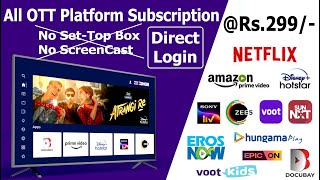 All OTT Apps Subscription 299 🔥Netflix Hotstar AmazonPrime 🔥 TataPlayBinge TataSkyBinge TataPlay [upl. by Zak]