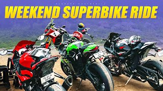 Weekend SuperBike Ride  Zx10r  S1000rr  Ducati Multistrada  Sandeep Nadimpalli  Telugu [upl. by Genny]