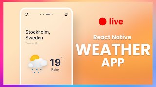 Creating a simple weather app with React Native Expo [upl. by Autumn]