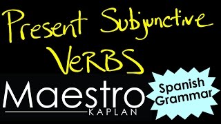 PRESENT SUBJUNCTIVE How to form conjugate verbs in Spanish [upl. by Aliakim]