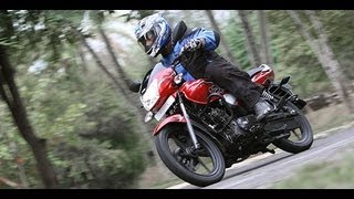 2012 TVS Phoenix 125 in India first ride [upl. by Crescin938]