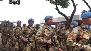 Mars Garuda Kontingen Garuda  Penyambutan 9 Satgas Konga Unifil [upl. by Nameloc]