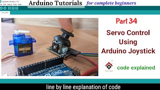 control servo motor with joystick arduino [upl. by Hilarius]