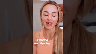 Microblading eyebrows [upl. by Atterrol]